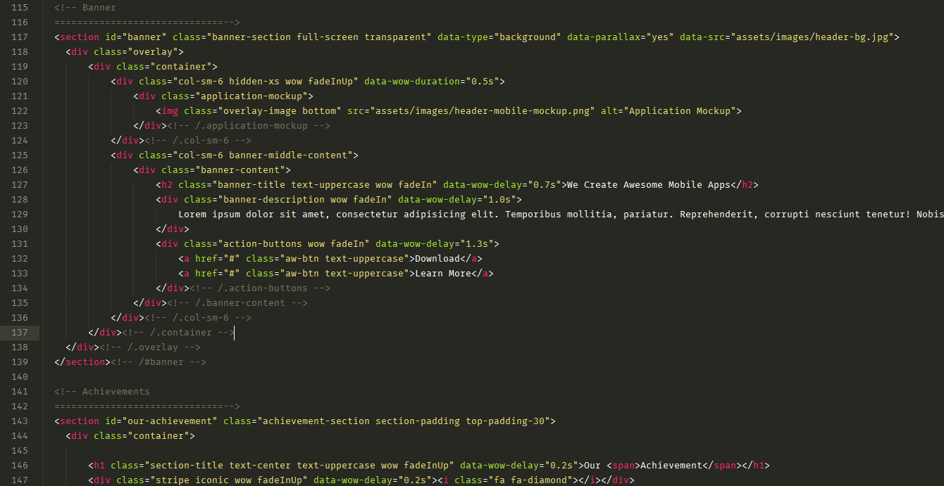 HTML Structure